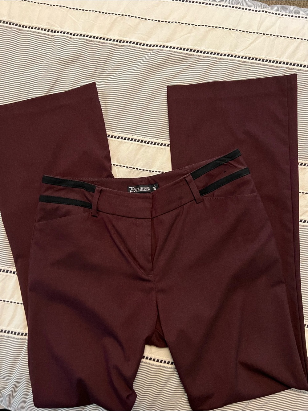 New York & Company Plum Straight Skirt